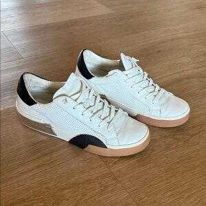 Dolce Vita White and Black Women's Fashion Sneakers